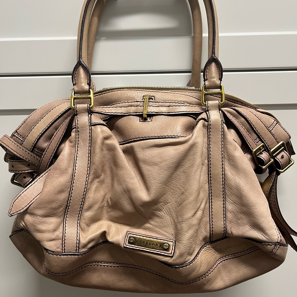 Burberry Tan Leather shoulder bag